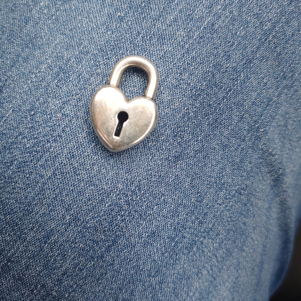 James Avery Heart padlock charm